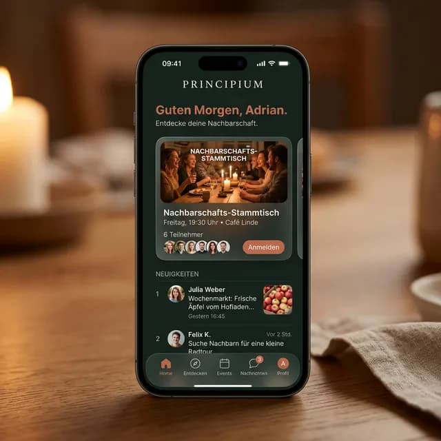 Principium App Screenshot