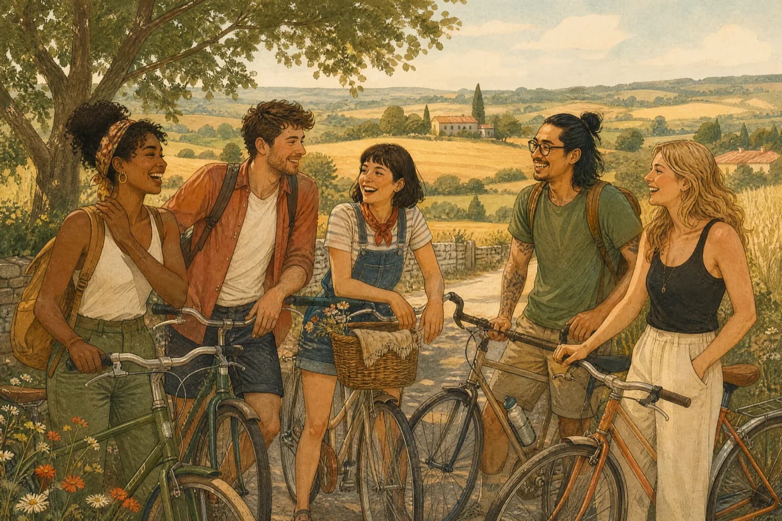 Fahrradfahren als Weg zu neuen Freundschaften
