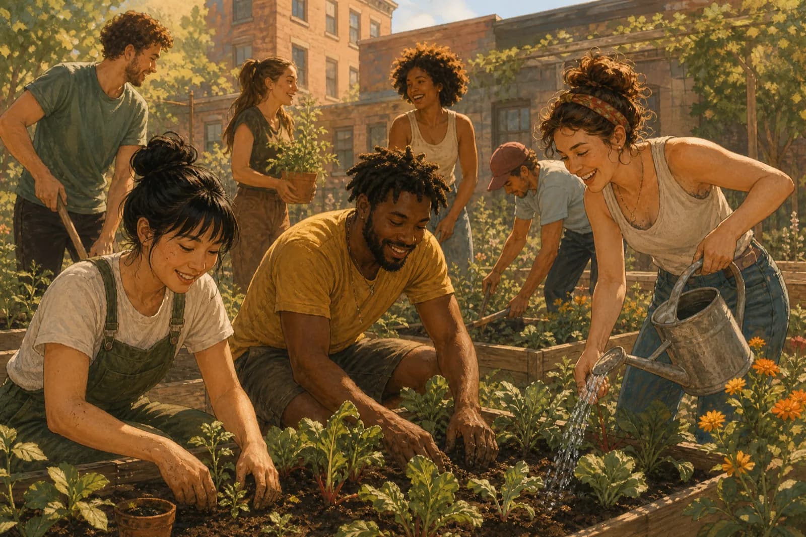 Urban Gardening als sozialer Treffpunkt: Wie Gemeinschaftsgärten verbinden